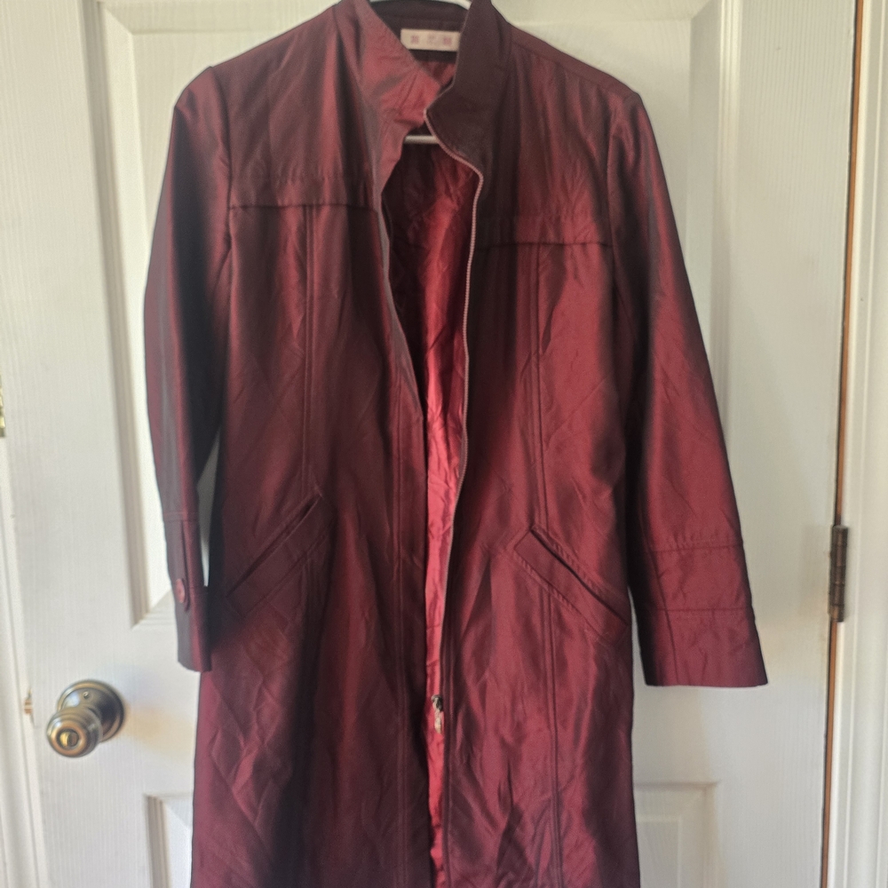 Women's Burgundy Coat